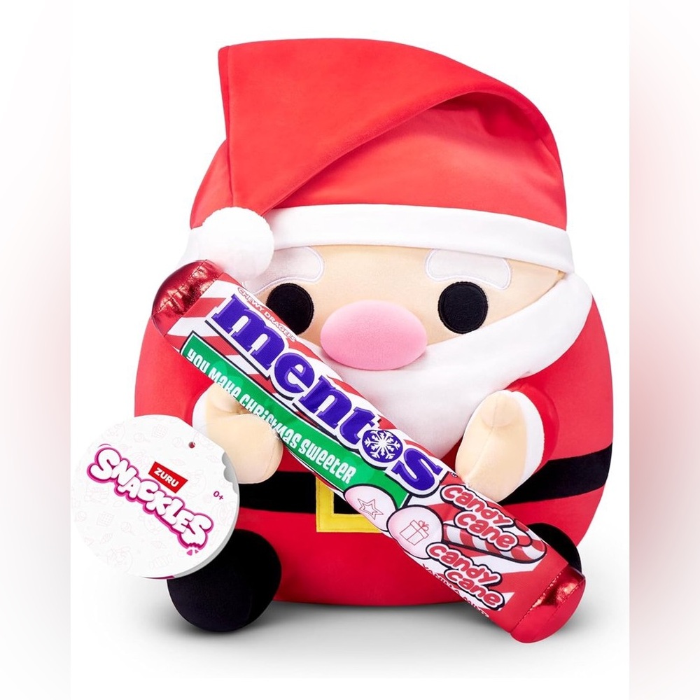Mentos Santa stuffed animal